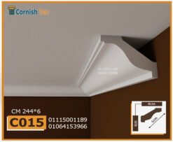 كرانيش فيوتك ساده -(C015)-244x6 cm