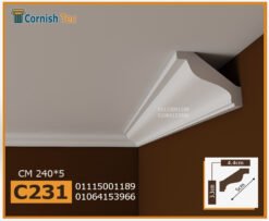 كرانيش فيوتك ساده-(C231)-240x5 cm