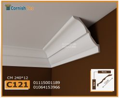 كرانيش فيوتك ساده -(C121)-240*12 cm